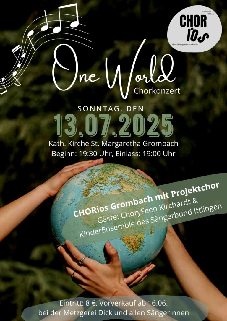 Konzert „One World“ am 13.07.2025